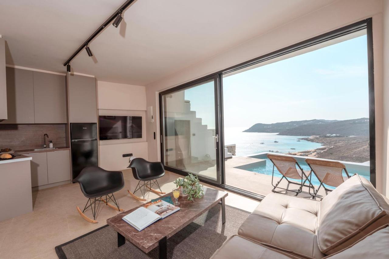 Luxury House With Private Pool At Elia Beach Mykonos Town Екстериор снимка