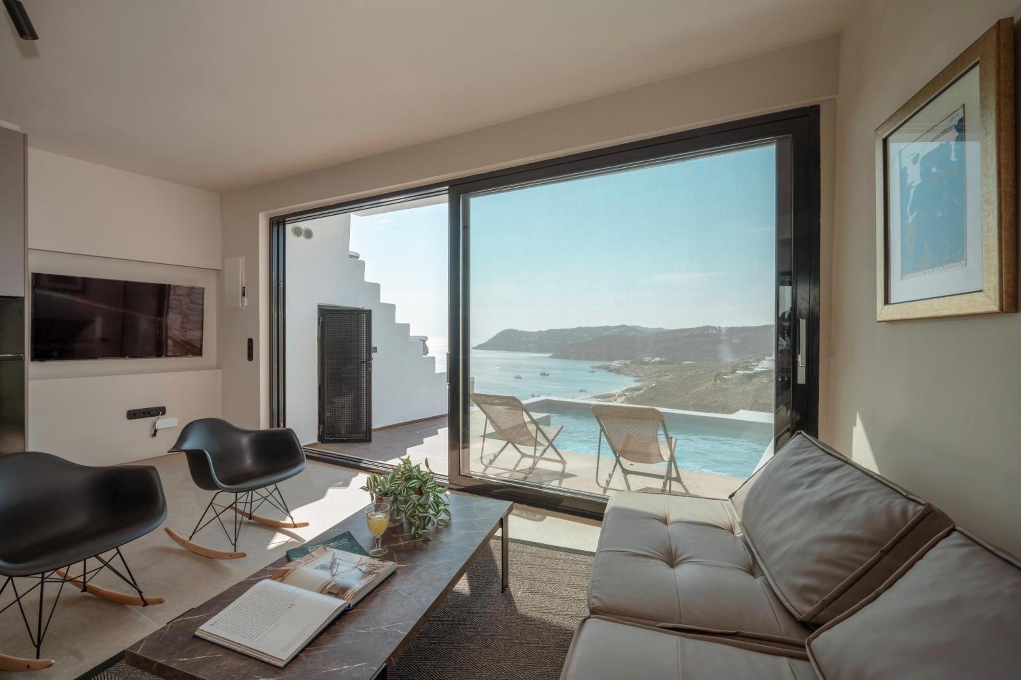 Luxury House With Private Pool At Elia Beach Mykonos Town Екстериор снимка