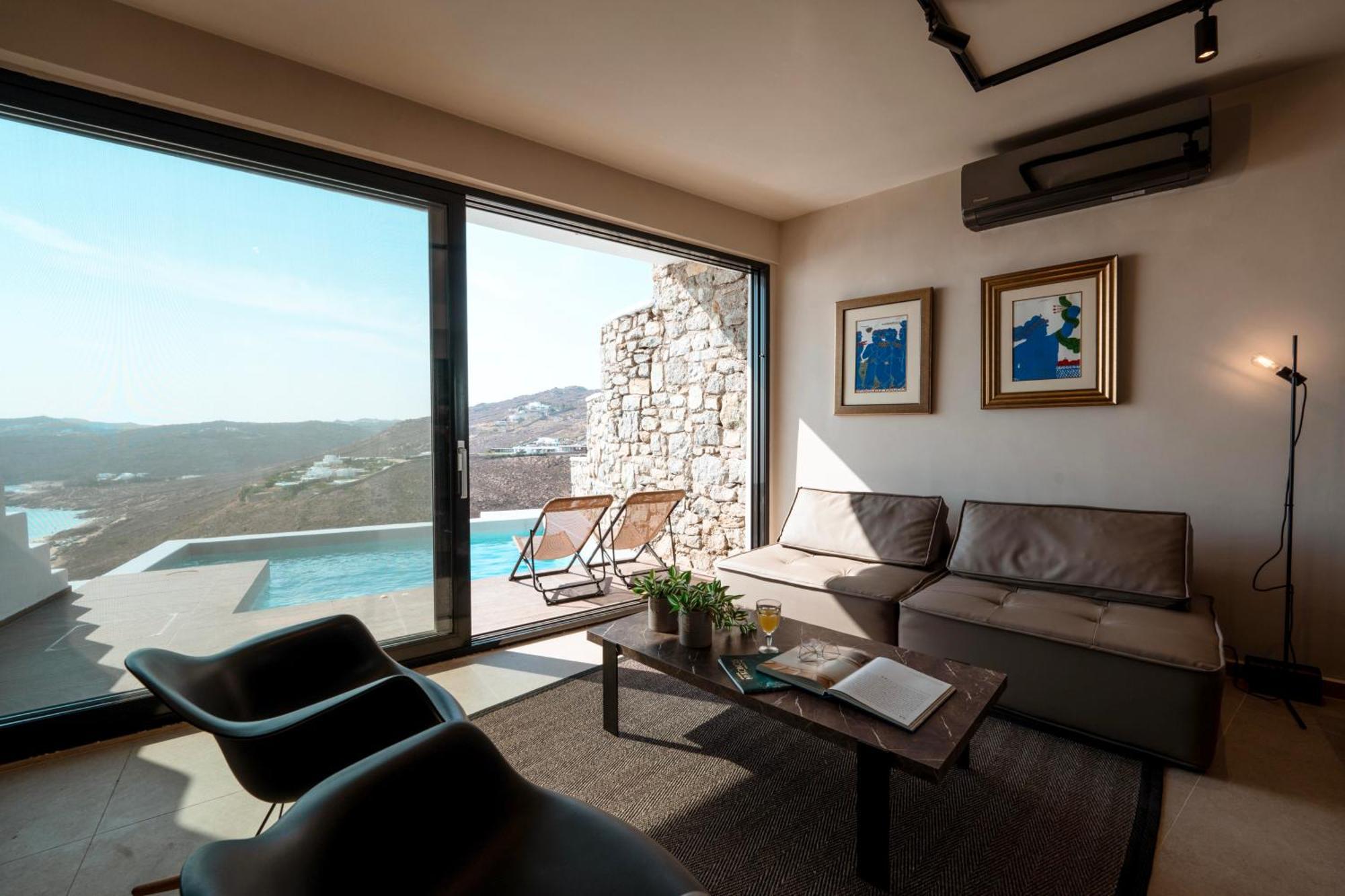 Luxury House With Private Pool At Elia Beach Mykonos Town Екстериор снимка